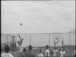 Young African Americans paint, dance and play sports. News Clip