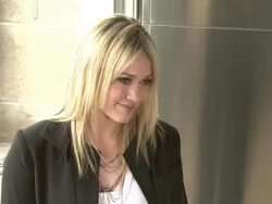 Hilary Duff Hosts Lighting Ceremony For AIDS Walk NY Stock Footage