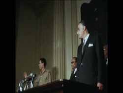 SYND 12/06/1970 COLONEL MOAMMER GADDAFI, OF LIBYA VISITS EGYPT News Clip