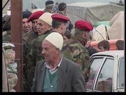 ALBANIA: REFUGEES CONTINUE ACROSS BORDER News Clip