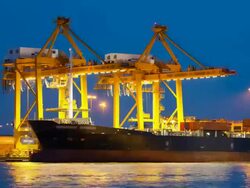 Container ship Stock Footage