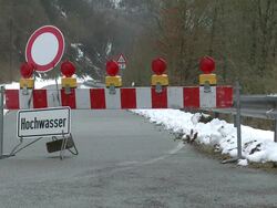   WS View of street near saar river  /  Kastel-Staadt, Rhineland-Palatinate, Germany Stock Footage