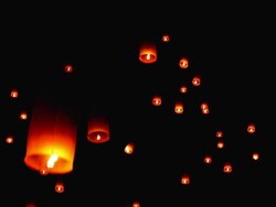 Sky Lantern Traditional Festival. Stock Footage