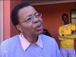 Mandela's wife and daughter mark his birthday with flower planting News Clip