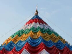 Tibet flags colors Stock Footage