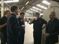 George Osborne visits Car garage in Cornwall News Clip