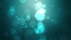 Turquoise Hexagon Background Loopable Stock Footage