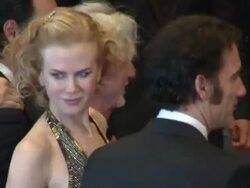 Philip kaufman, Nicole Kidman,  Clive Owen and Rodrigo Santoro at Hemingway and Gellhorn Premiere:  65th Cannes Film Festival at Lumiere on May 25, 2012 in Cannes, France  Stock Footage