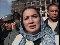 Aftermath of militant, police battle; security; damage, MP sot News Clip