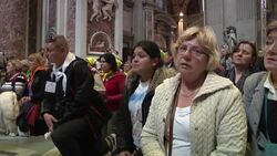 Pilgrims visiting Basilica and paying respects; reactions News Clip