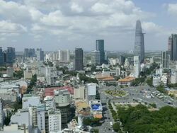 WS TL HA Ho Chi Minh City  Stock Footage