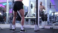 Body Building In Progress Stock Footage