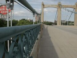 WS Two young girls running and exercising together / Minneapolis, Minnesota, United States Stock Footage