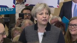 Theresa May Campaigning in Dudley News Clip