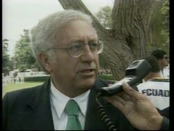 PERU: PEACE TALKS WITH ECUADOR CONTINUE DESPITE BORDER DISPUTE News Clip