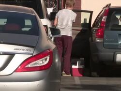Diana Nyad departs DWTS rehearsals in Hollywood Stock Footage