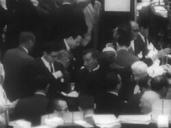 Stock trading on the NYSE floor Stock Footage