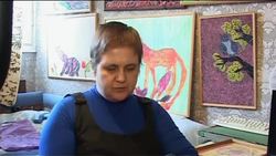Blind artists create colourful artworks News Clip