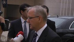 EU finance ministers meet to address challenges of European financial crisis News Clip