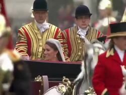 Sky News Royal Wedding Procession Footage News Clip