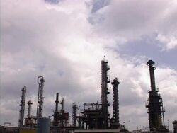 Pipes and reservoirs close up Stock Footage