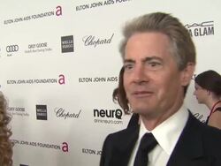 INTERVIEW - Kyle MacLachlan at Elton John AIDS Foundation Presents 21st Annual Academy Awards Viewing Party Stock Footage