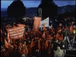 Campaign rallies by candidates Evo Morales &amp; Jorge Quiroga News Clip