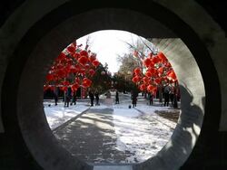 Beijing Prepares For Chinese New Year Stock Footage