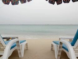 Beach chairs Stock Footage