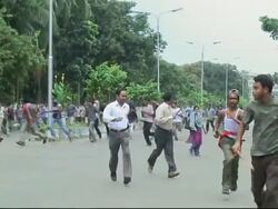 Police clash with student protesters for second straight day News Clip