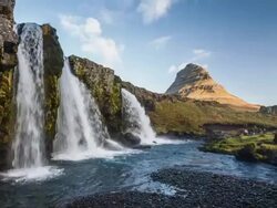 Kirkjufell Iceland Stock Footage
