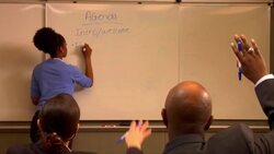 MS, Woman giving presentation in conference room Stock Footage