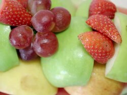 Many kinds of fruit,High Angle View Dolly Shot Stock Footage