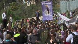 Christian pilgrims retrace what they believe are steps of Jesus to the Old City of Jerusalem News Clip