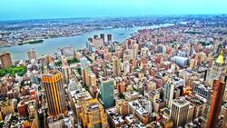 New York river Stock Footage