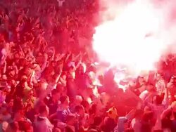 M/S EXT Live Concert Crowd Night Festival Stock Footage