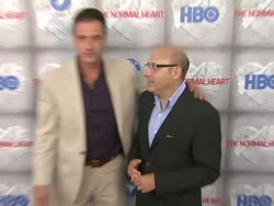 Tim DeKay, Willie Garson at HBO Film's "The Normal Heart" Los Angeles Premiere Stock Footage