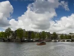 Amsterdam canals Stock Footage
