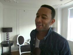INTERVIEW - John Legend on the event at Crackle Launches "Playing It Forward" With Surprise Street Performance By John Legend, Sponsored By Fed Ex Stock Footage