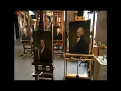 Conservation efforts on paintings by Gilbert Stuart reveal new attitudes and colors in portraits of founding fathers and friends. News Clip