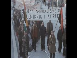 SYND 10-4-73 DEMONSTRATION AT UNITED NATIONS - OAU CONFERENCE ON APARTHEID Instructional Video