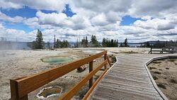 Yellowstone National Park Geyser Stock Footage