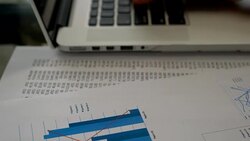 Closeup On Woman's Hand Typing On A Laptop Keyboard Stock Footage