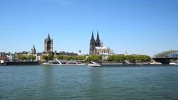 Skyline Cologne Stock Footage