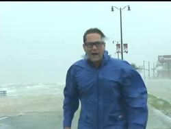 The storm surge from Hurricane Gustav has wiped away the beaches in Gulfport, Miss., and is creeping deeper into the city that was also hit hard by Hurricane Katrina. News Clip