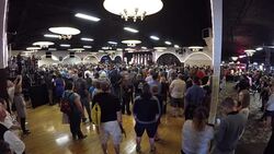 Wide Angle Of Entire Donald Trump Speech Showing Audience And Crowd Interactions And Reactions Pt.19 Stock Footage