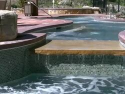 Colorado resort pool and spa Stock Footage