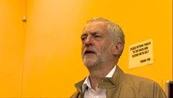 Jeremy Corbyn speaking to supporters News Clip