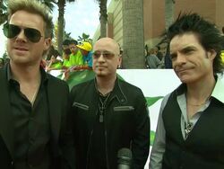 INTERVIEW: Train on how it feels to receive a KCA nomination at the Nickelodeon's 2011 Kids' Choice Awards - Arrivals at Los Angeles CA. (Footage by WireImage Video/GettyImages) Stock Footage