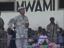 Rebel leader addresses rally; news conference News Clip